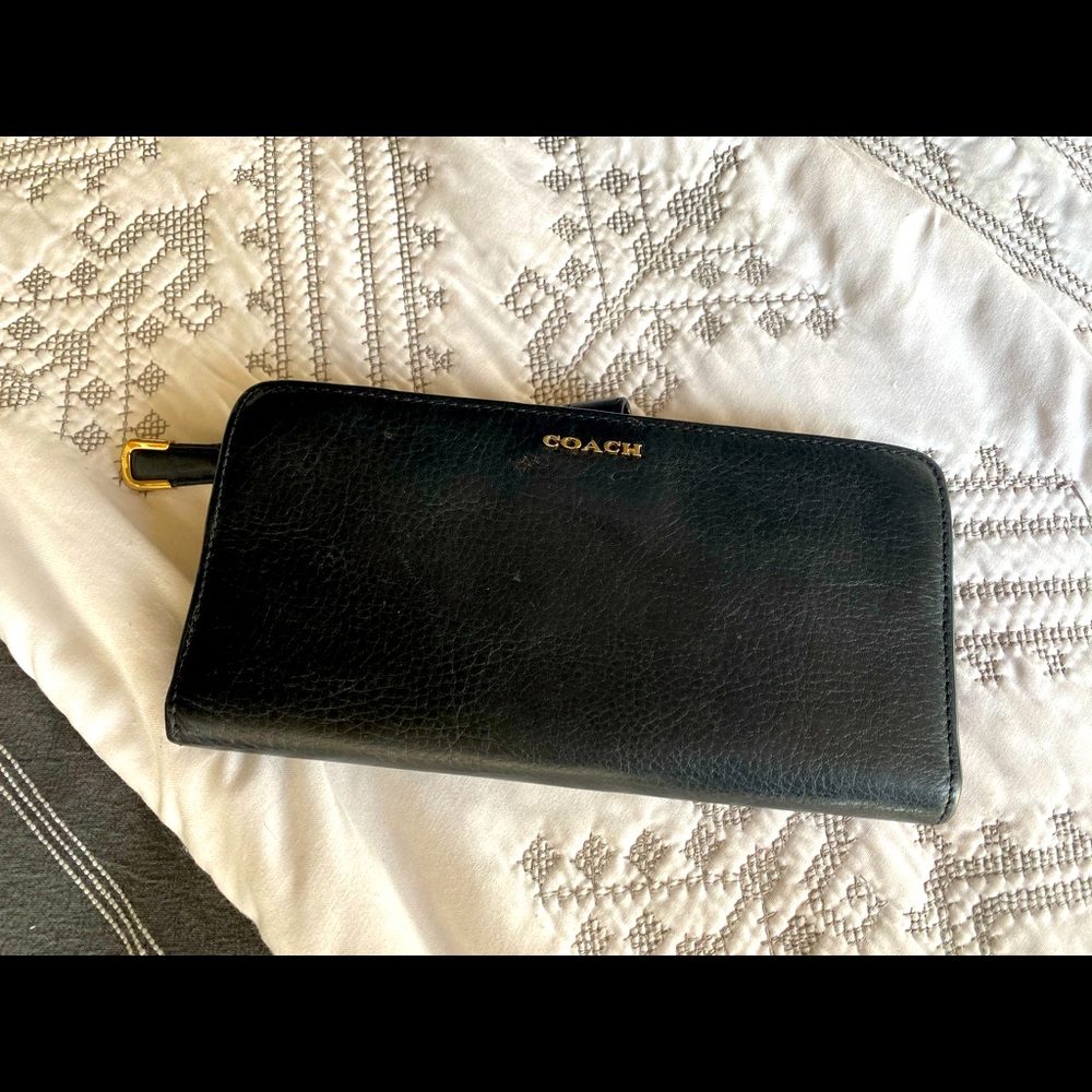 Coach Black Leather Wallet